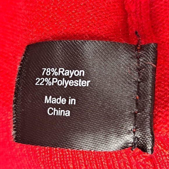 Lane Bryant Size 18/20 Red Button Front Cardigan Long Sleeve Round Neck - Picture 7 of 9